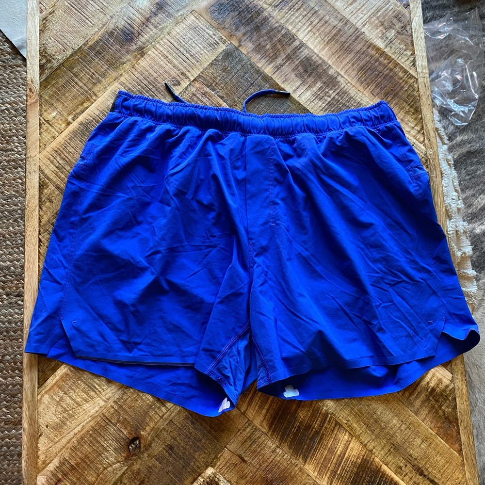 Lululemon Surge Lined Blue 4” Shorts